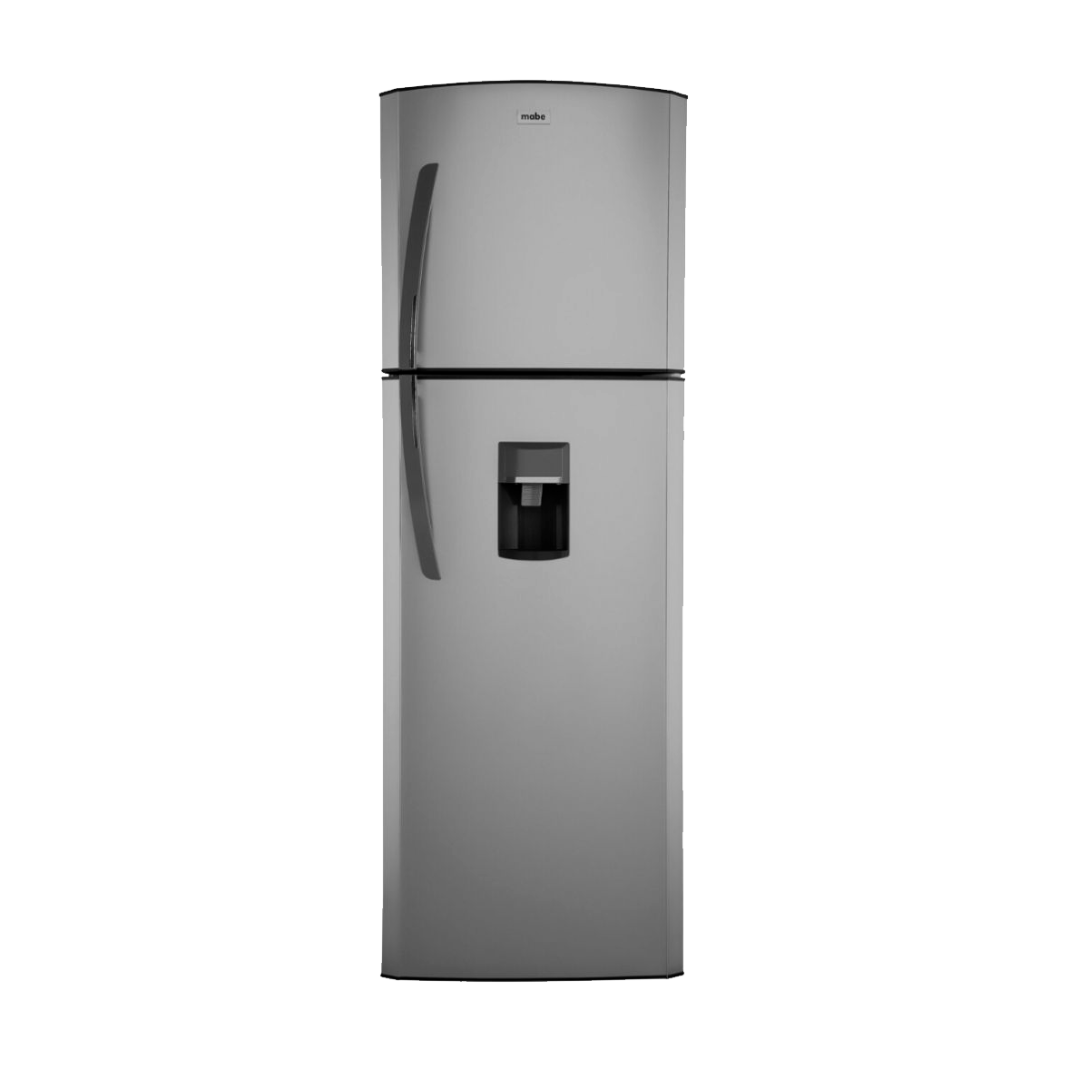 Mabe refrigeradora top mount RMA250FJMRU1 10 pies cubicos inox, 250l dispensador de agua 2 litros