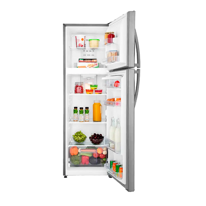 Mabe refrigeradora top mount RMA250FJMRU1 10 pies cubicos inox, 250l dispensador de agua 2 litros
