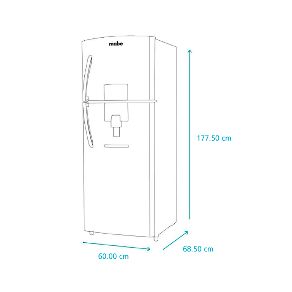 Refrigeradora Mabe 11pc RMP300FXNU