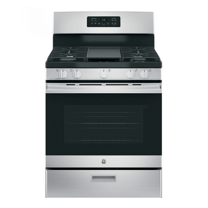 Estufa a gas 30" JGBS66REKSS GE de 5quemadores acero inoxidable