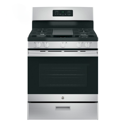 Estufa a gas 30" JGBS66REKSS GE de 5quemadores acero inoxidable