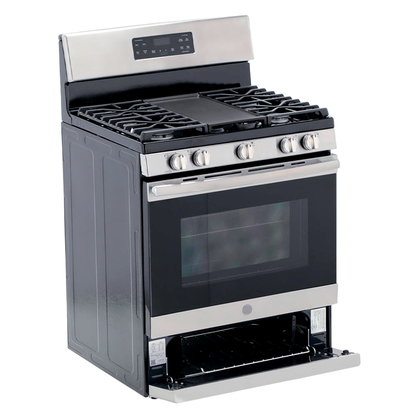 Estufa a gas 30" JGBS66REKSS GE de 5quemadores acero inoxidable
