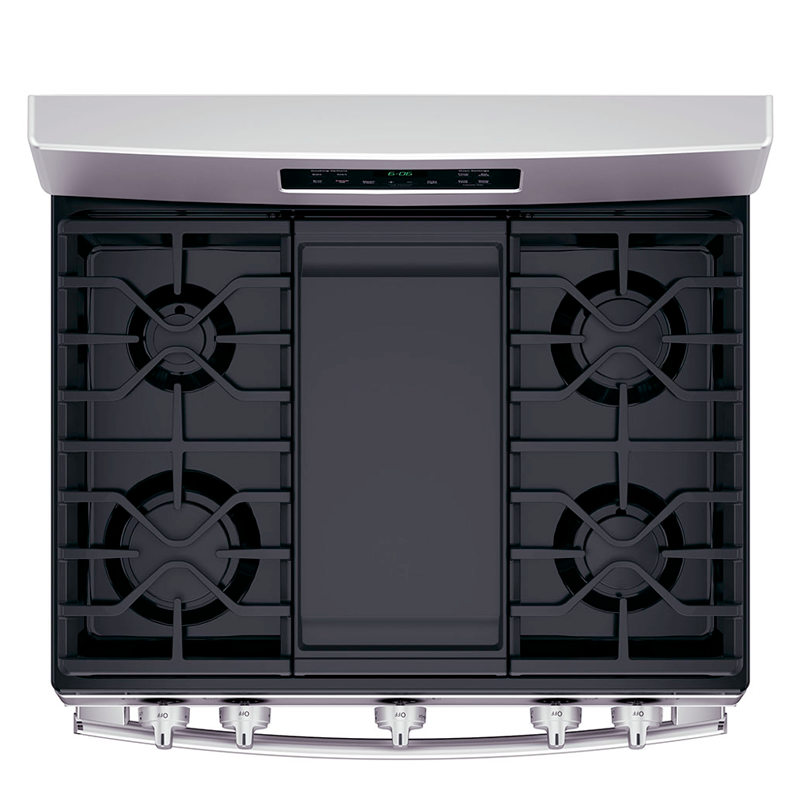 Estufa a gas 30" JGBS66REKSS GE de 5quemadores acero inoxidable