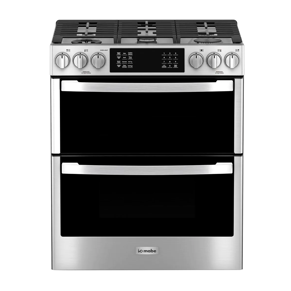 Estufa a gas 30" IO950FS0 GE modo sabbath 5 quemadores doble horno.