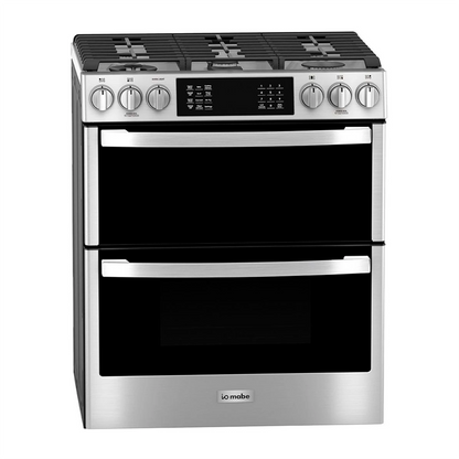 Estufa a gas 30" IO950FS0 GE modo sabbath 5 quemadores doble horno.