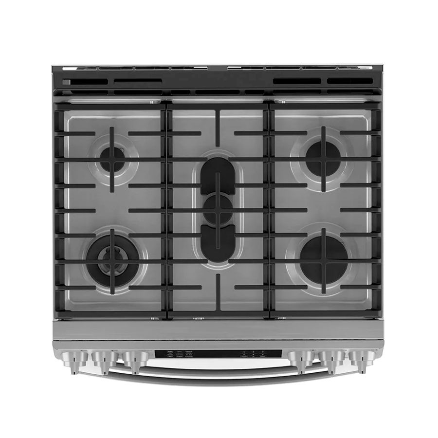 Estufa a gas 30" IO950FS0 GE modo sabbath 5 quemadores doble horno.