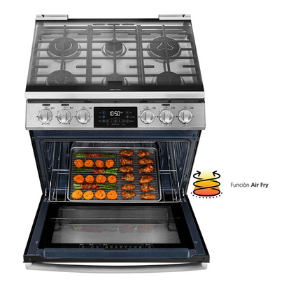 Estufa a gas 30" EMH7614DATMSS0 Mabe 6 quemadores
