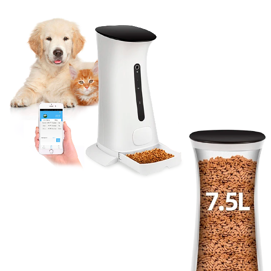 Comedor inteligente para mascotas con Wifi con cámara HD
