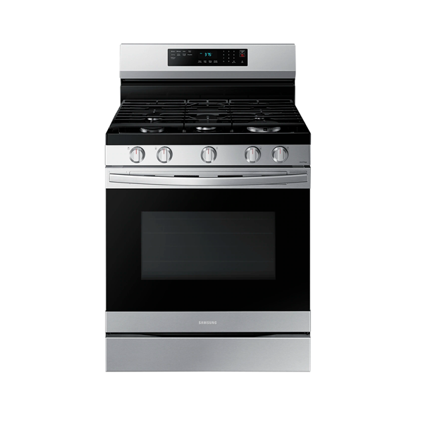Estufa a gas 30" SAMSUNG NX60B6515SS/AP 5 quemadores Air fry.