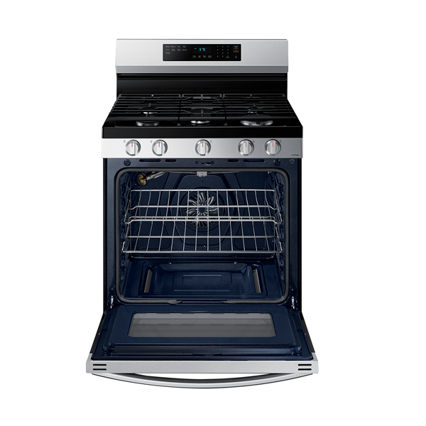 Estufa a gas 30" SAMSUNG NX60B6515SS/AP 5 quemadores Air fry.