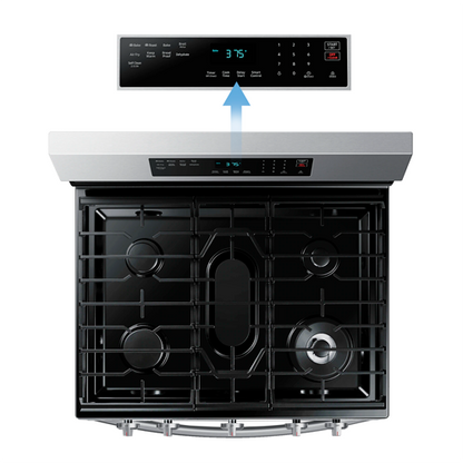 Estufa a gas 30" SAMSUNG NX60B6515SS/AP 5 quemadores Air fry.