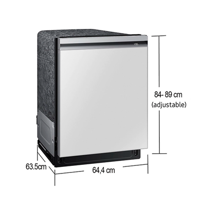 Lavaplatos Samsung BESPOKE DW80BB707012AA Smart Storm Blanco