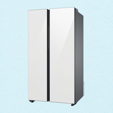 Refrigeradora 23pc Bespoke, RS23CB70NA12AP Samsung, Side by Side, color: Clean white + clean white