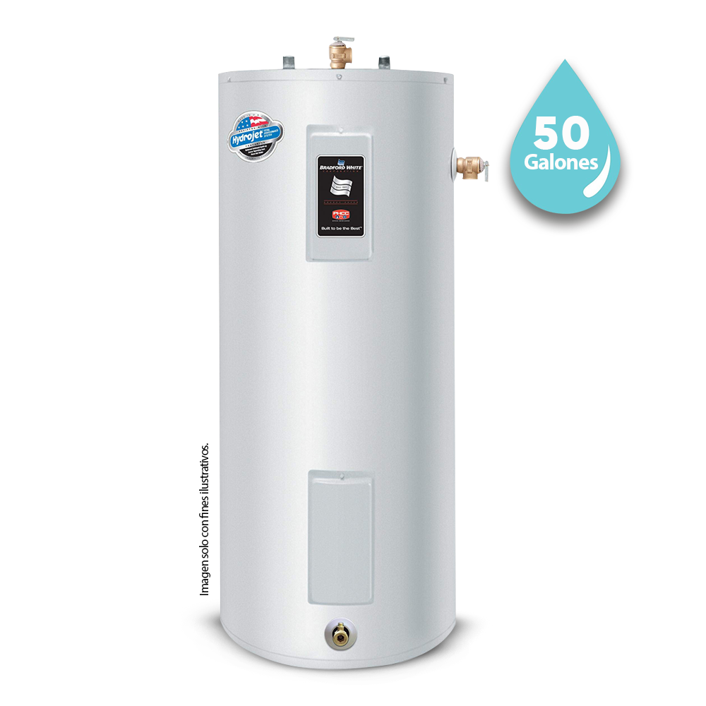 Calentador de agua residencial eléctrico de 50 galones RE250S6-1NCWW-EXP. BRADFORD WHITE