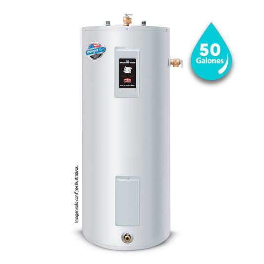 Calentador de agua residencial eléctrico de 50 galones RE250S6-1NCWW-EXP. BRADFORD WHITE