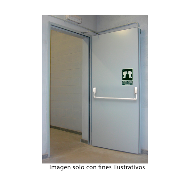 BARRA ANTIPANICO LINEA PUSH COPN BARRAL GRIS DOS CIERRES DE ANCLAJE U.L, T290-04+T005-09