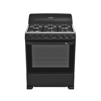 Estufa a gas 30" EM7641BAIN2 Mabe 6 quemadores mesa de acero inoxidable