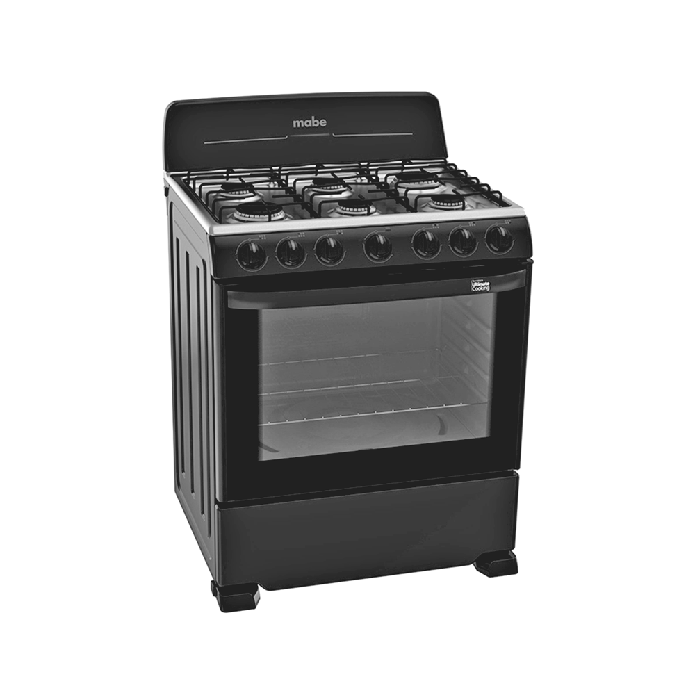 Estufa a gas 30" EM7641BAIN2 Mabe 6 quemadores mesa de acero inoxidable