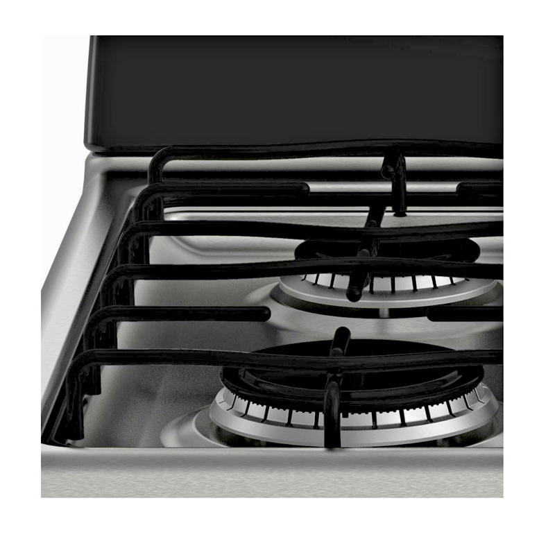 Estufa a gas 30" EM7641BAIN2 Mabe 6 quemadores mesa de acero inoxidable