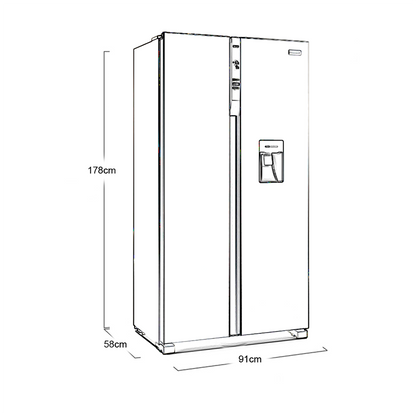 Refrigeradora Frigidaire Side by Side FRSA15K2HVG inverter 15 pies cúbicos