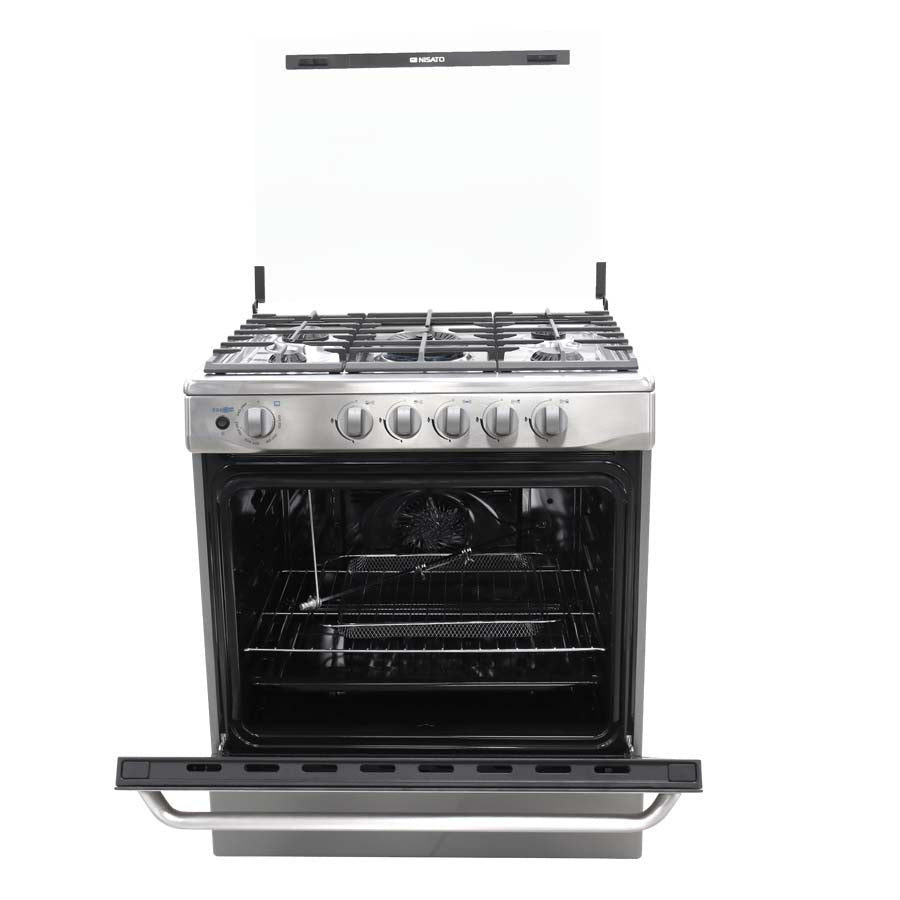 Estufa a gas 30" NEP-7764AFSDM 5 quemadores, acero inoxidable Nisato