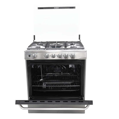 Estufa a gas 30" NEP-7764AFSDM 5 quemadores, acero inoxidable Nisato