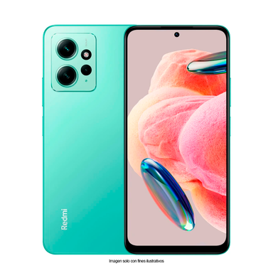 Celular Redmi Note 12, verde menta pantalla AMOLED 6.67” 4+128GB