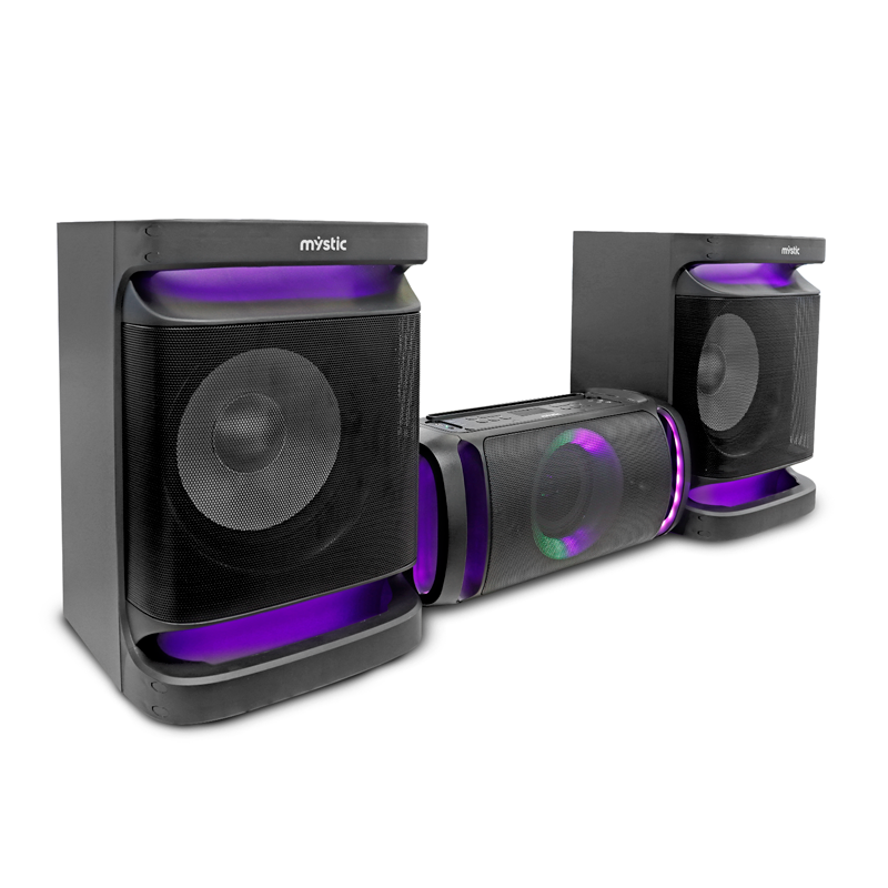 MYSTIC MY-PSHT-7000 HOME PARTY SYSTEM PARLANTE ACTIVO 3 EN 1 BLUETOOTH 12" 800W