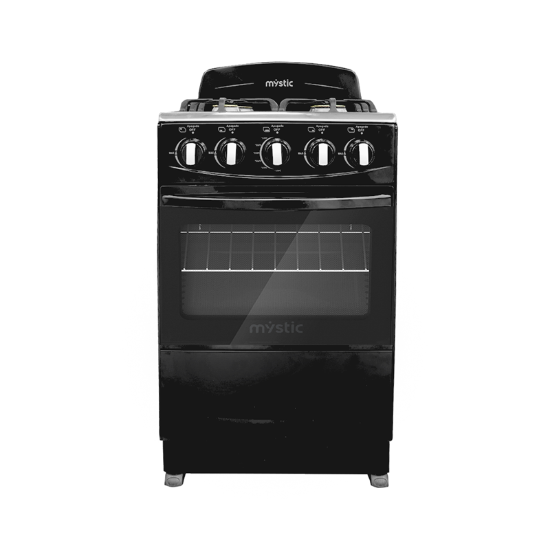 Estufa a gas 20" MY-ST4QZ921-PHCC-B Mystic  4 quemadores mesa de acero inoxidable