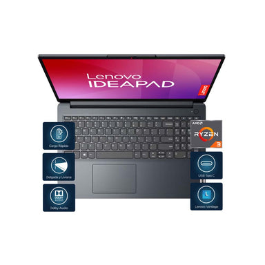 Laptop Ideapad 15.6"FHD Ryzen 3 8GB 512GB Lenovo
