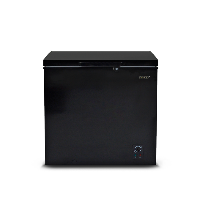 Congelador horizontal 5 pc Sankey RFC-591negro canasta divisora 145 litros.