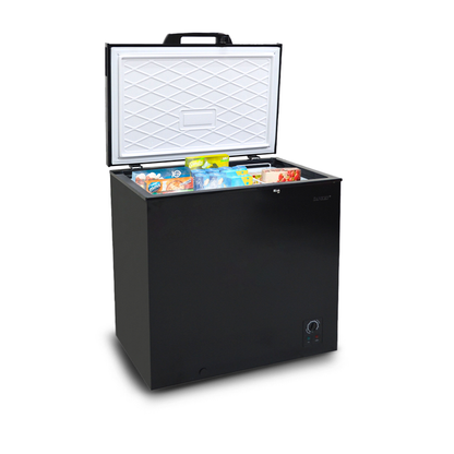 Congelador horizontal 5 pc Sankey RFC-591negro canasta divisora 145 litros.