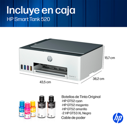 Impresora multifuncional Todo-en-Uno HP Smart Tank 520