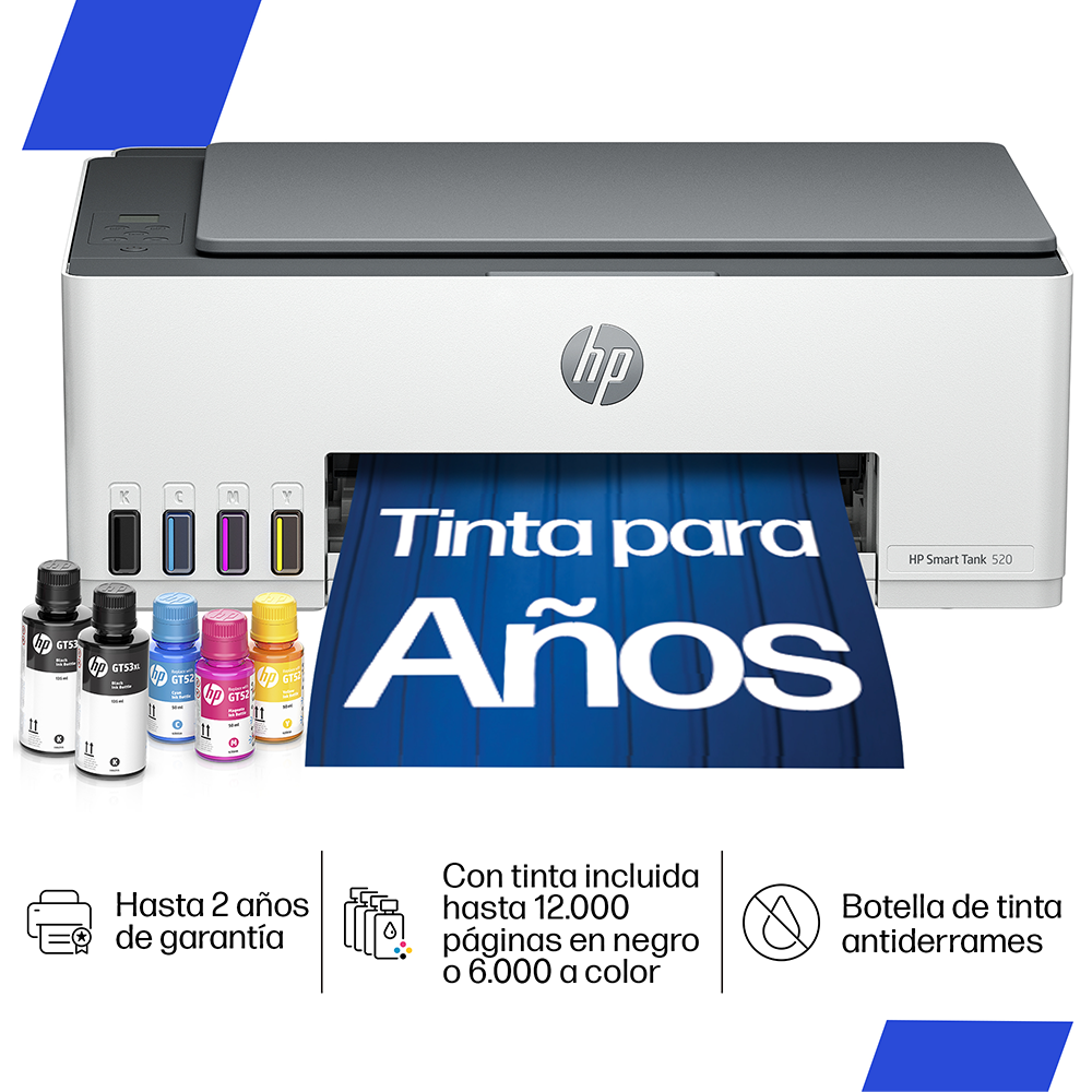 Impresora multifuncional Todo-en-Uno HP Smart Tank 520
