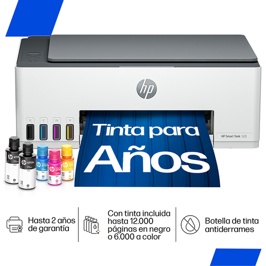 Impresora multifuncional Todo-en-Uno HP Smart Tank 520