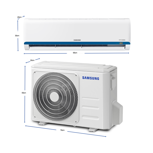 Aire acondicionado Split inverter 18000 Btu Samsung AR18BVHQAUR d