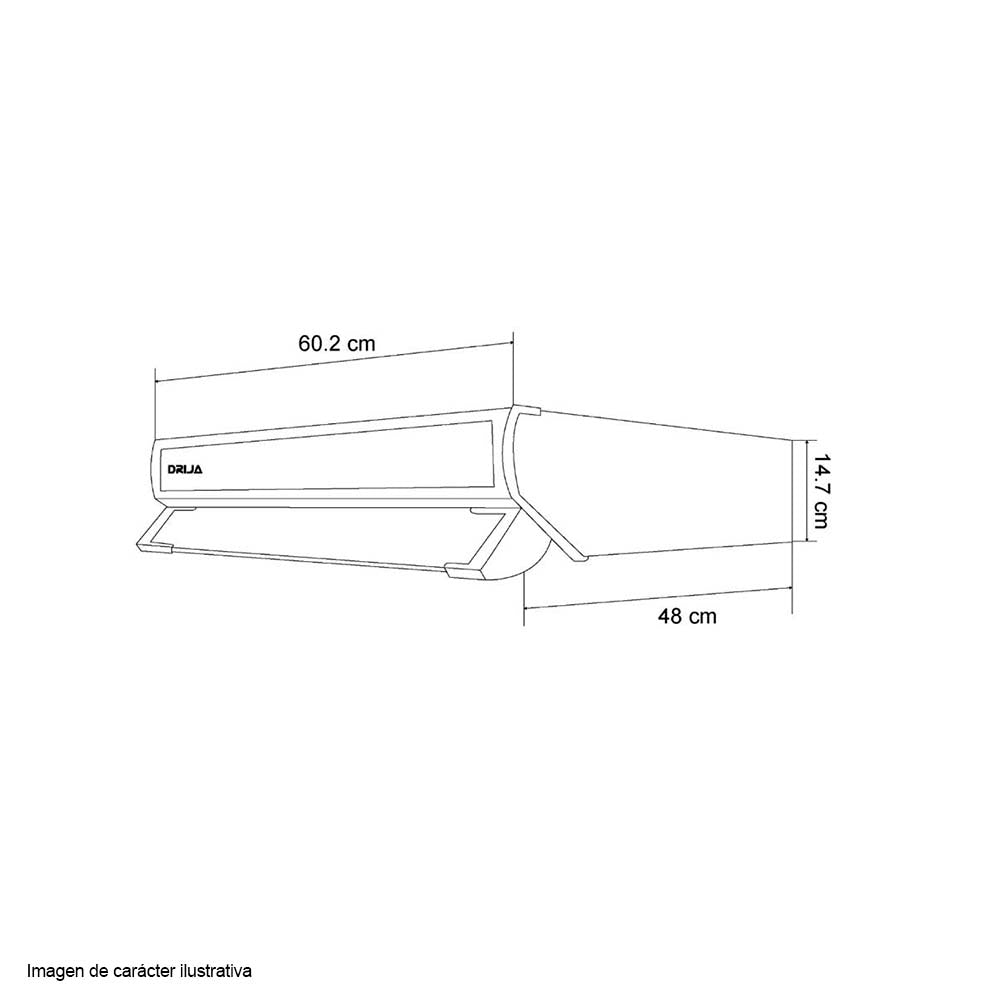 Extractor de grasa Slim Touch 60 Acero Drija. 3 velocidades