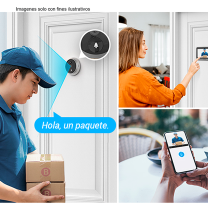 Cámara de seguridad SD 1080P CS-DP2C Ezviz timbre para puerta con memoria