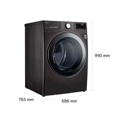 Secadora LG carga frontal a gas 25 KG DF50BV2BR