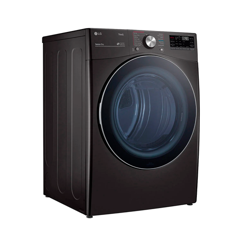 Secadora Eléctrica 25 KG Carga Frontal 7.4p³ TurboSteam ThinQ en Color Negro.