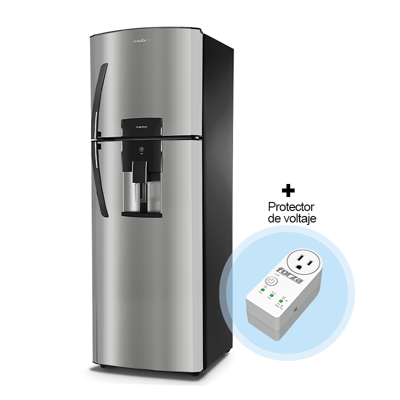 Combo Refrigeradora 11pc RMA300FXNU Mabe + Protector de voltaje FVP-1201B Forza