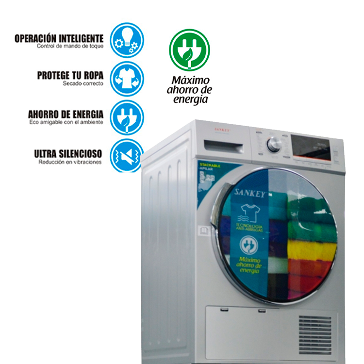 Secadora eléctrica 10.5 Kg carga frontal WMD1409/26  Sankey