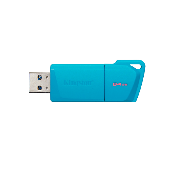 USB 64GB 3.2 DT EXODIA M DTXM color neon aqua blue Kingston