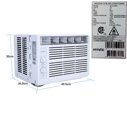 Aire acondicionado ventana 5,000 BTU MY-AV5080 MYSTIC