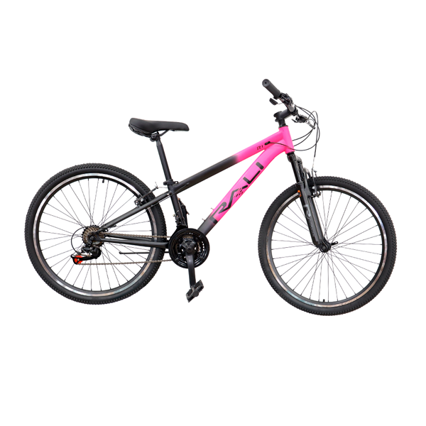 BICICLETA RALI R1 26" MUJER NEGRO ROSADO R1-26M-NR-3