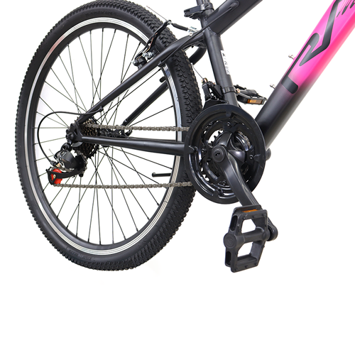 BICICLETA RALI R1 26" MUJER NEGRO ROSADO R1-26M-NR-3