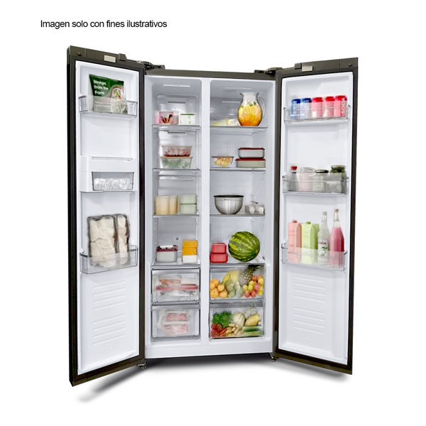 Refrigeradora Black Inverter 15.4pc Side By Sade DRIJA