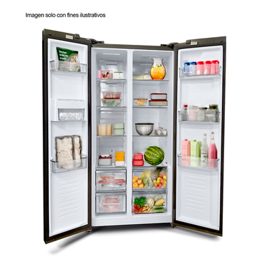 Refrigeradora Black Inverter 15.4pc Side By Sade DRIJA