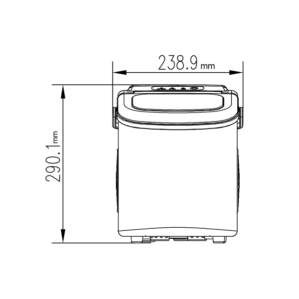 Máquina para hacer hielo FH12-BLACK  DRIJA. capacidad (12KG/24H
