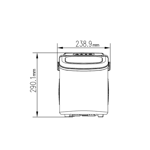 Máquina para hacer hielo FH12-INOX. DRIJA con capacidad de (12KG/24H)